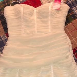 Maria Bonita Strapless Rhinestone Mini Dress (L)